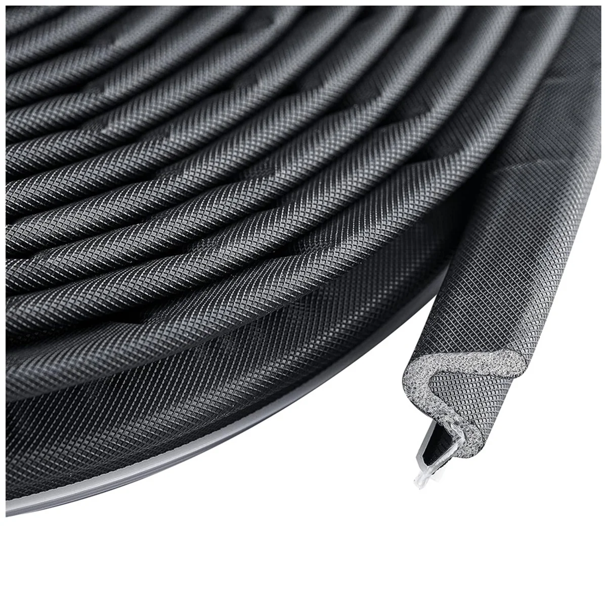 

NEW Door Stripping Seal Window Kerf Soundproof Strip V-Shaped Foam Weather Stripping for Card Slot Large Space 60 Feet Black