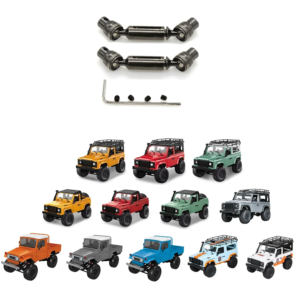 A45F-2Pcs Metall Antriebswelle CVD Für WPL D12 C14 C24 B14 B36 B24 MN D90 MN99S MN-90 Henglong RC Auto Upgrade Teile Zubehör