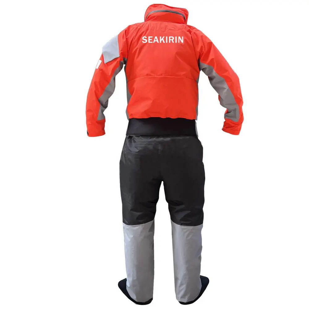 Men Drysuit With Detachable Hood Waterproof Breathable Paddling Kayak Dry Suit Against Cold Water Warm Rescue Clothing Winter