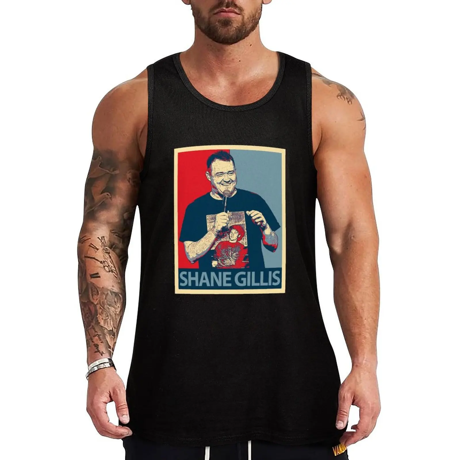 

Shane Gillis Tank Top Gym t-shirt man Men's gym Man clothes for gym