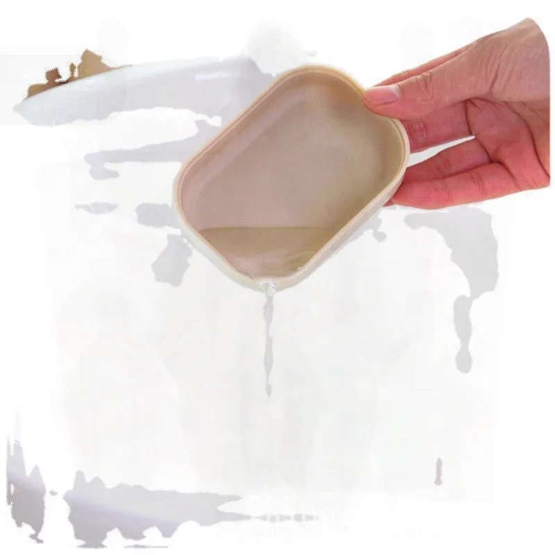 

Двухслойная портативная коробка для мыла с крышкой. Креативный дизайн для олива волос. Удобный для путешествий держатель для мыла в кремовом белом, светло-зеленом цвете.