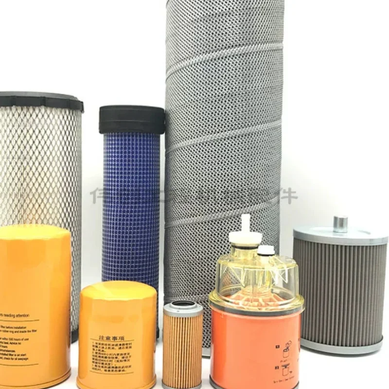 For Foton Lovol FR 60e 65-7-8 engine oil diesel grid air filter element hydraulic pilot filter element excavator accessories