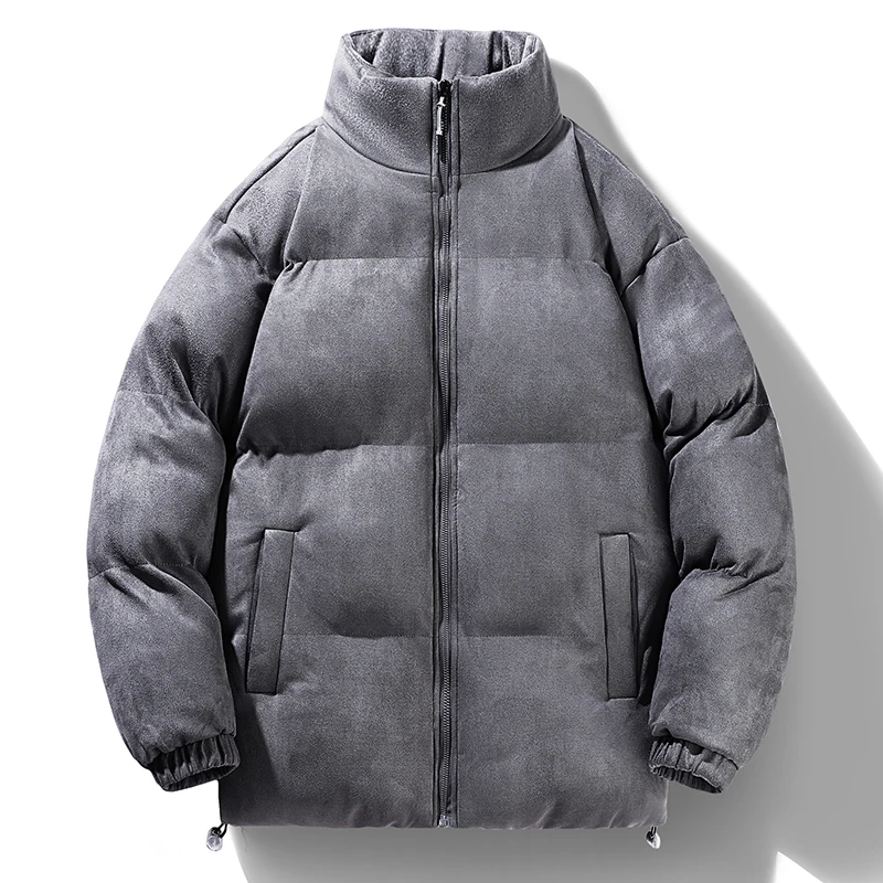 Ropa de calle, chaqueta de invierno a la moda para hombre, Parka gruesa y cálida con capucha, abrigo de invierno para hombre, abrigo informal