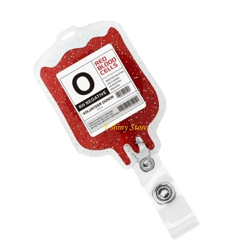 N58F Eye Catching Handmade Blood Bag Keychain Pendant Jewelry Pendant Stylish Bag Charm Acrylic Texture for Professional