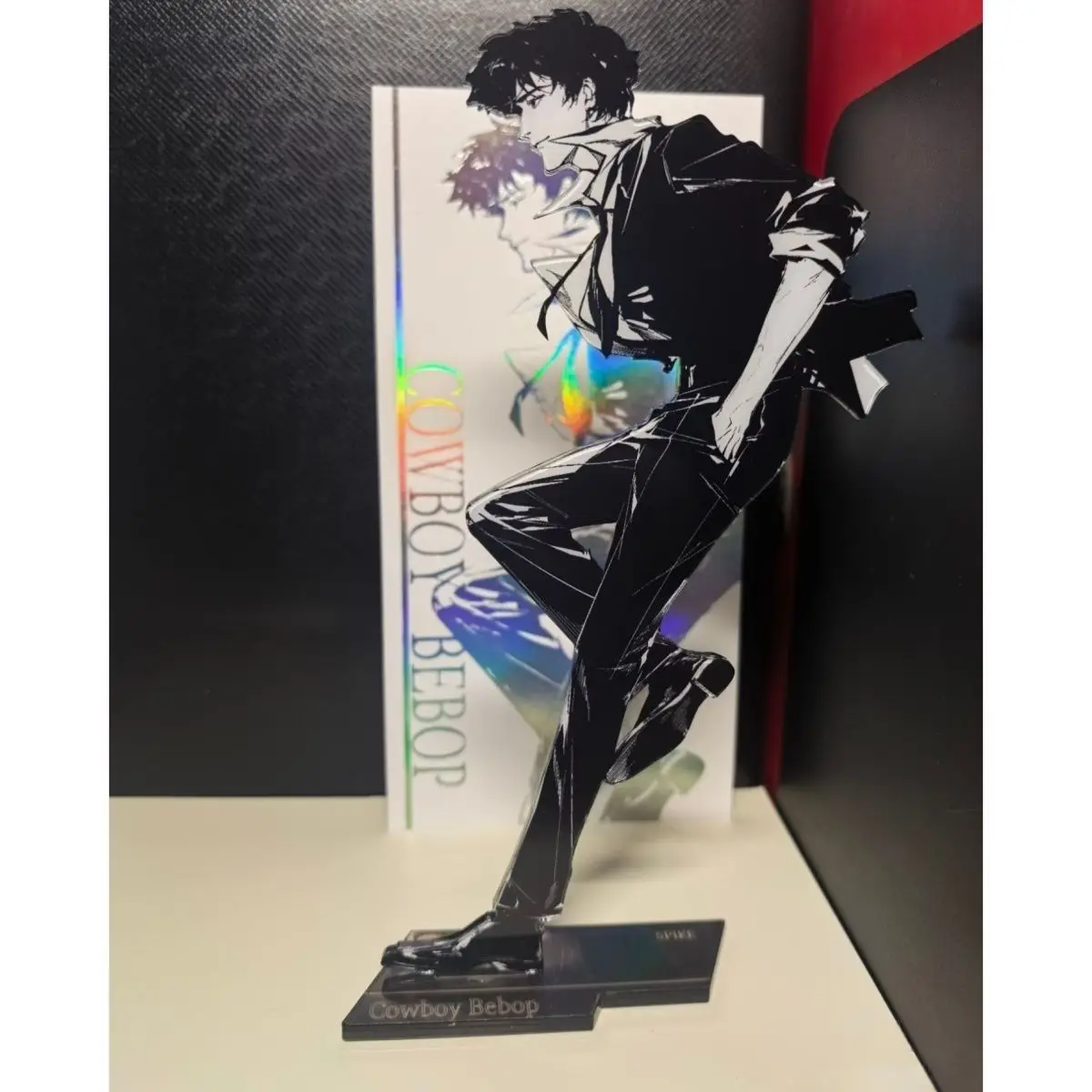 Soporte acrílico de vaquero Bebop, Spike Spiegel, exhibición de figuras, colección de productos de Anime, decoración de escritorio, accesorios de adorno, regalo de exhibición