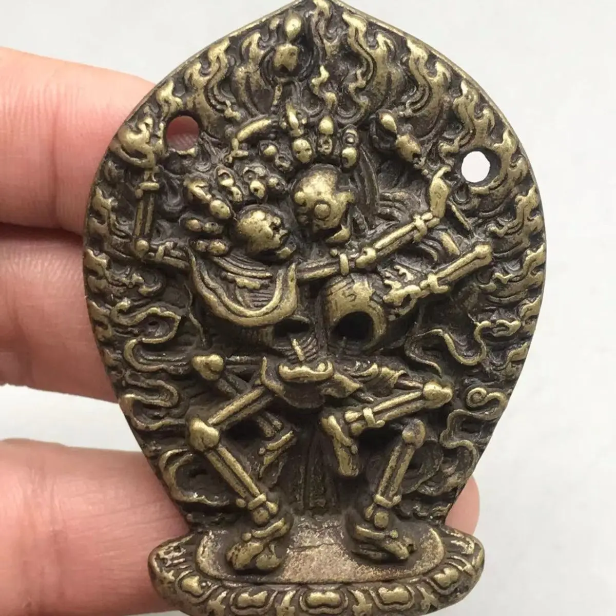Tibetan Citipati Skeleton Dharma Protector Amulet Statues Figurines Lucky Ornaments Home Decoration gifts