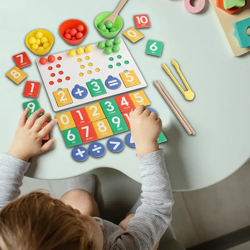 Zabawka do sortowania kolorów Tęczowe koraliki Tęczowe koraliki z klipsem Zabawka wiek 3-cyfrowe koraliki do nauki Gra edukacyjna dla umiejętności motorycznych