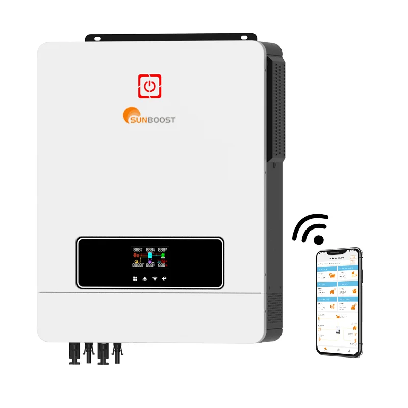 Sunboost 7KW 8KW 10Kw Hybrid Solar Inverter Off On Grid Solar Inverter With Lithium Battery Off Grid Solar Inverter 8Kw