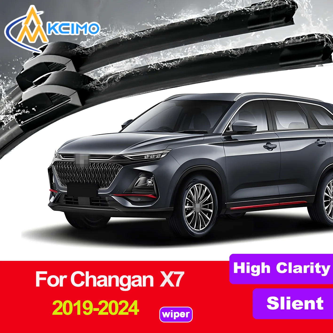 

2PCS HD Car Windscreen Wipers for Changan X7 2019-2024 Changan Oshan X7 (Pakistan) Front Windshield Auto Wipers Blade Accessorie