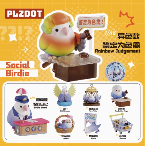 New Little Bird Taro Balls Bad Bad Birdie 3.0 Social Birdie Series Blind Box Doll Ornament Christmas Gift Collection Mystery Box