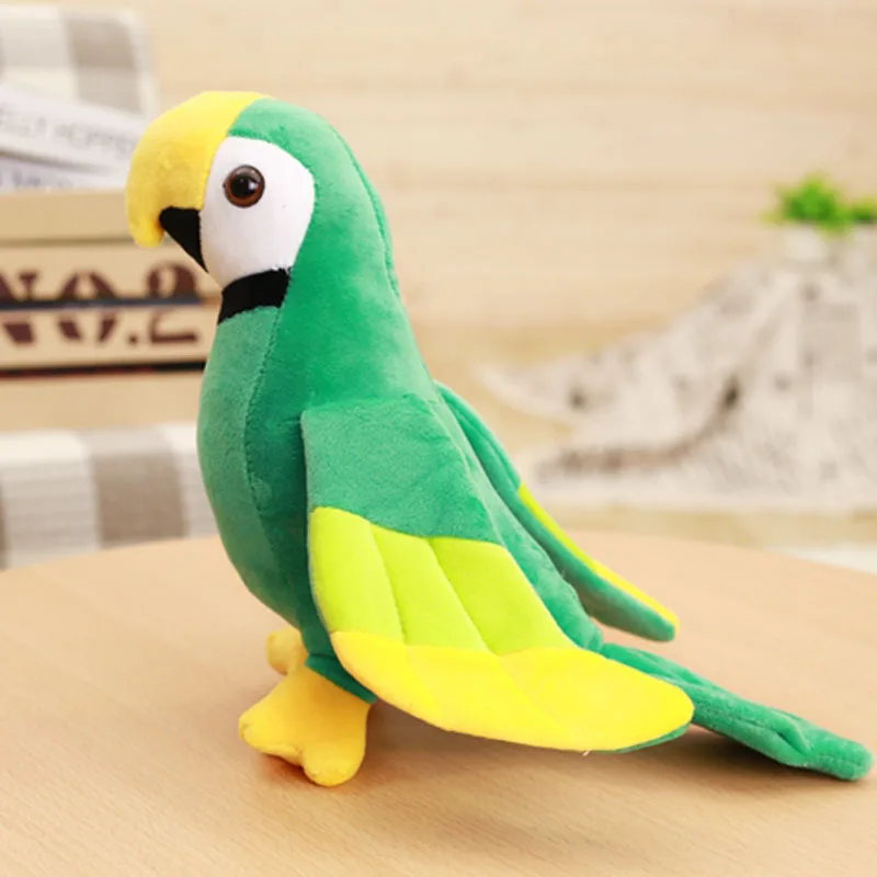 New Arrive 20cm Cute Rio Macaw Parrot Plush Toy Stuffed Doll Bird Boys Girl Birthday Gift Home Decor