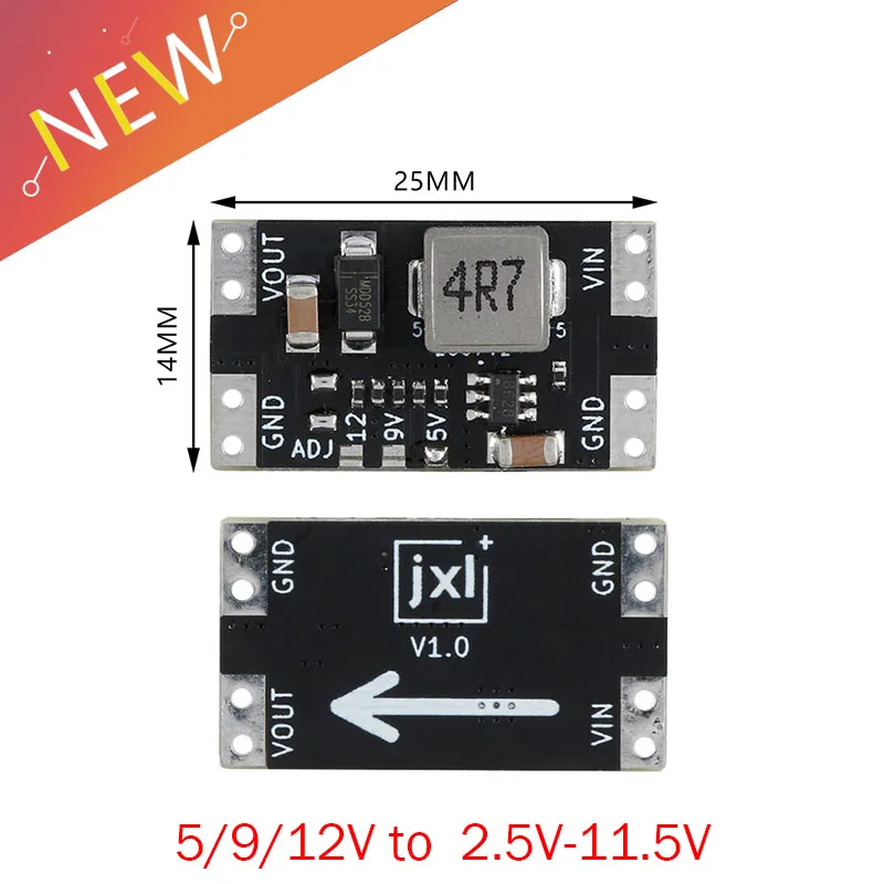 XL3608 5V 9V 12V 2A Mini DC-DC Step Up Booster moduł zasilacza impulsowego płytka przełączająca 2.5V-11.5V napięcie wejściowe