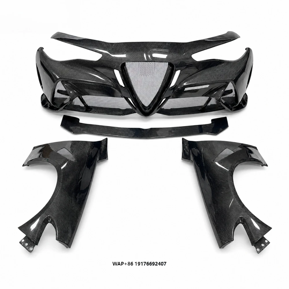 carbon fiber front bumper and fenders for  Giulia body kit