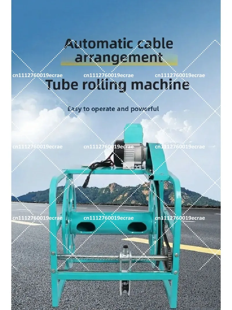 Electric Pipe Reel Machine Remote Control Automatic Storage Rack 12V 48V 60V 72V 220V Dosing Reel