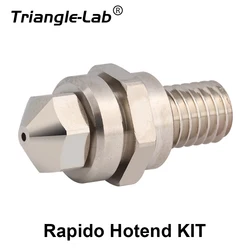 Trianglelab Rapido Hotend Kit Silikonsocke T-V6 Überzogene Kupferdüse Schmelzzone Extender für Rapido Hotend 3D-Drucker