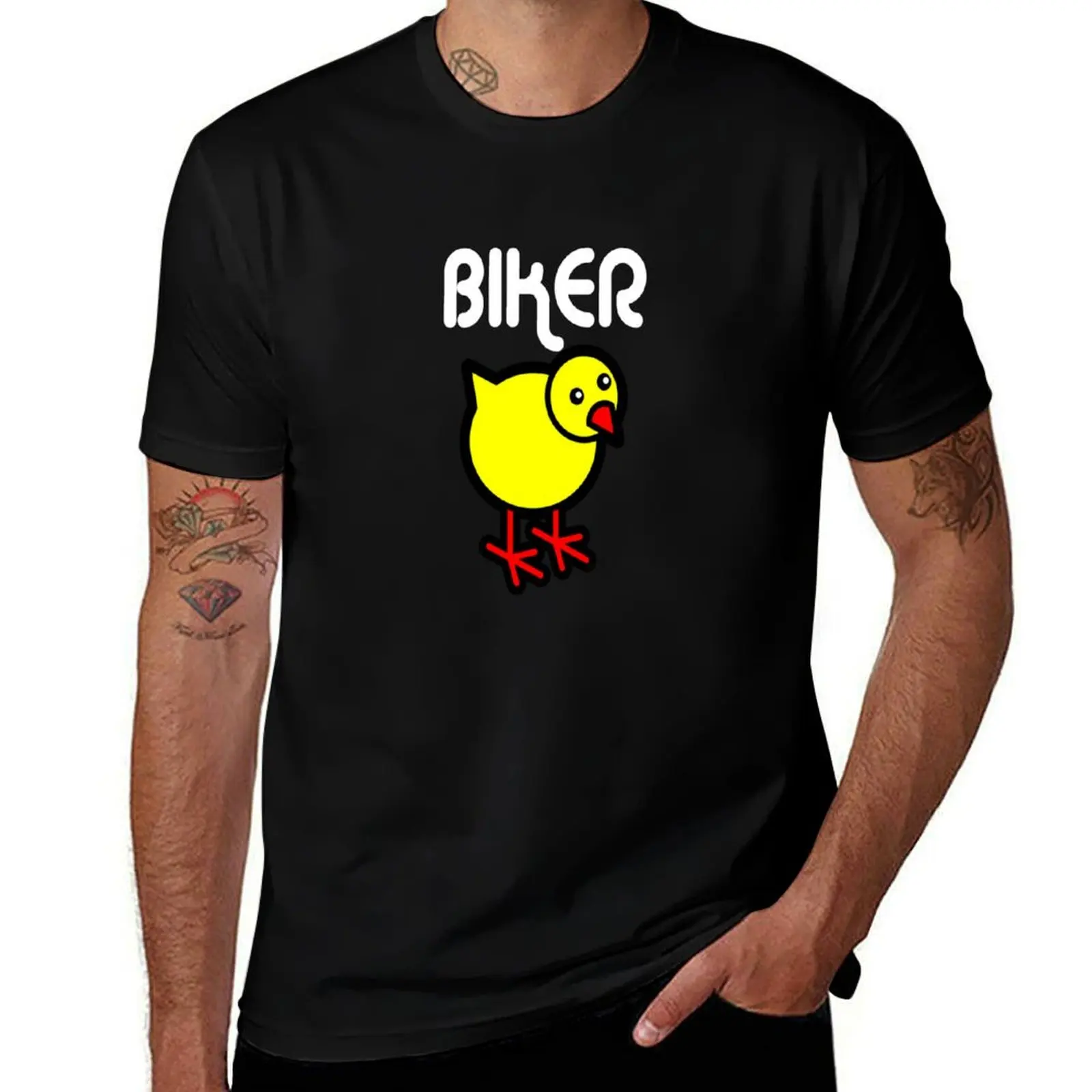 

Motorcycle Biker Chick T-Shirt custom shirt Short sleeve tee oversizeds tshirts for men
