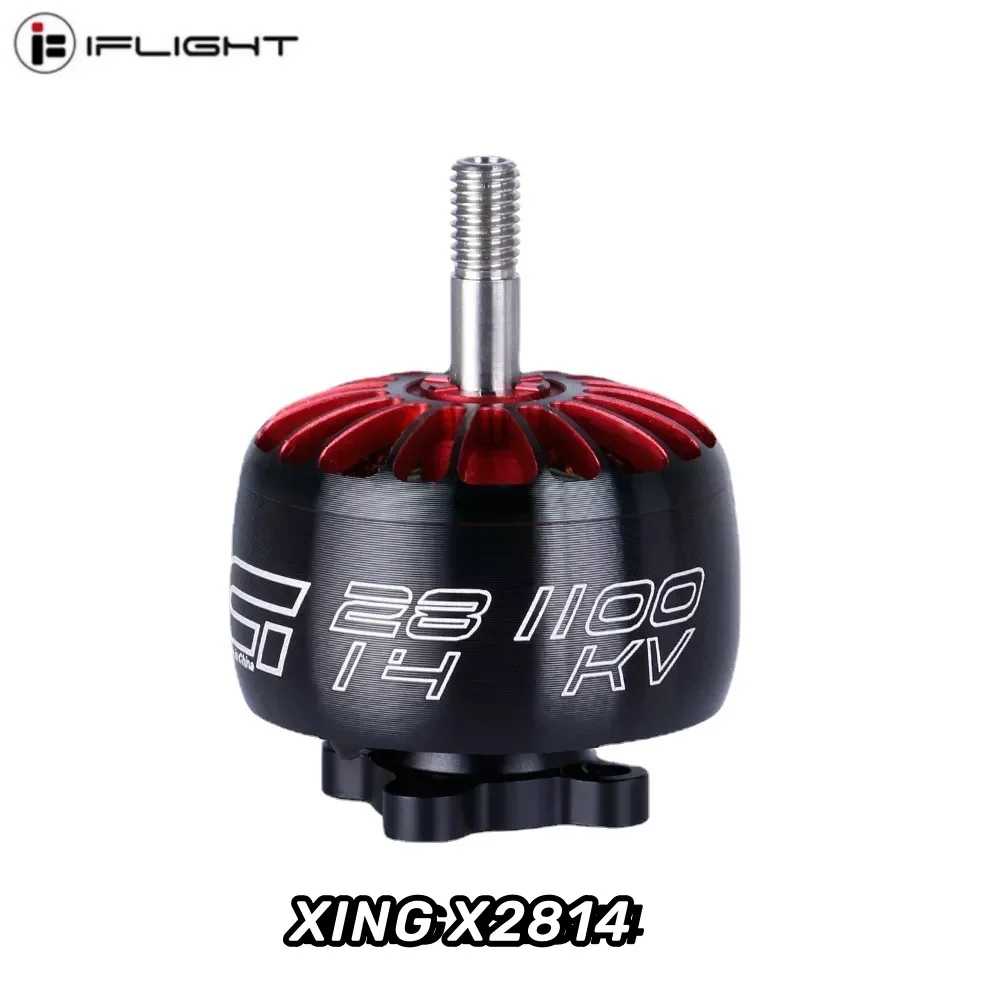 IFlight XING X2814 2814 1100KV / 880KV 2-6S FPV NextGen Motor com eixo de 5 mm compatível com estrutura de 9 polegadas e 10 polegadas para drone FPV