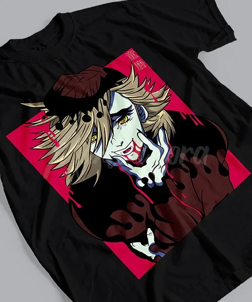 T-shirt for Anime Demon Slayer Douma segunda Luna Superior