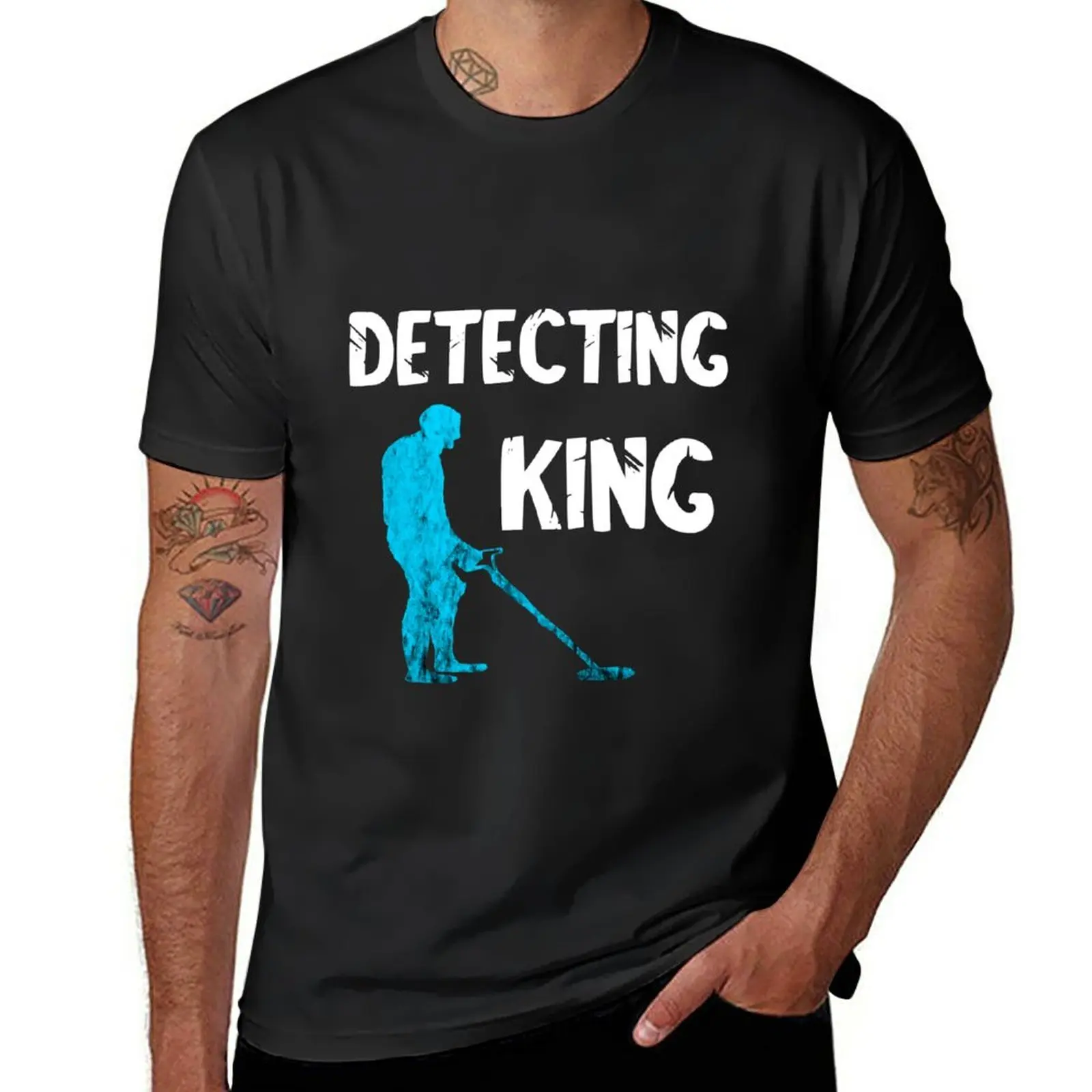 

Metal Detecting King Detectorist Detector Bling Detection Relic Hunter T-Shirt graphic t shirts t shirts for men cotton