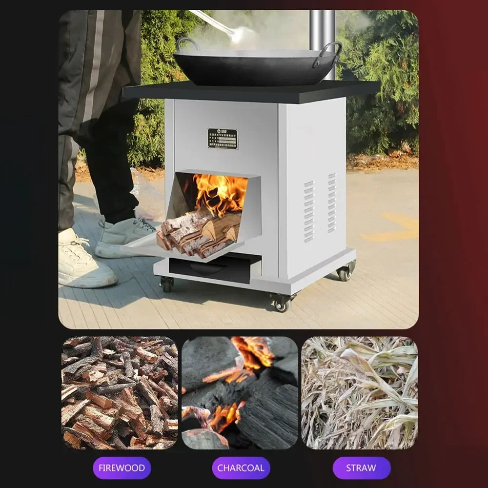 Outdoor Ultralight Wood Stove Cooktop Energy-saving Smokeless Multipurpose Camping Tent Heating Stove Survival Wood Burning