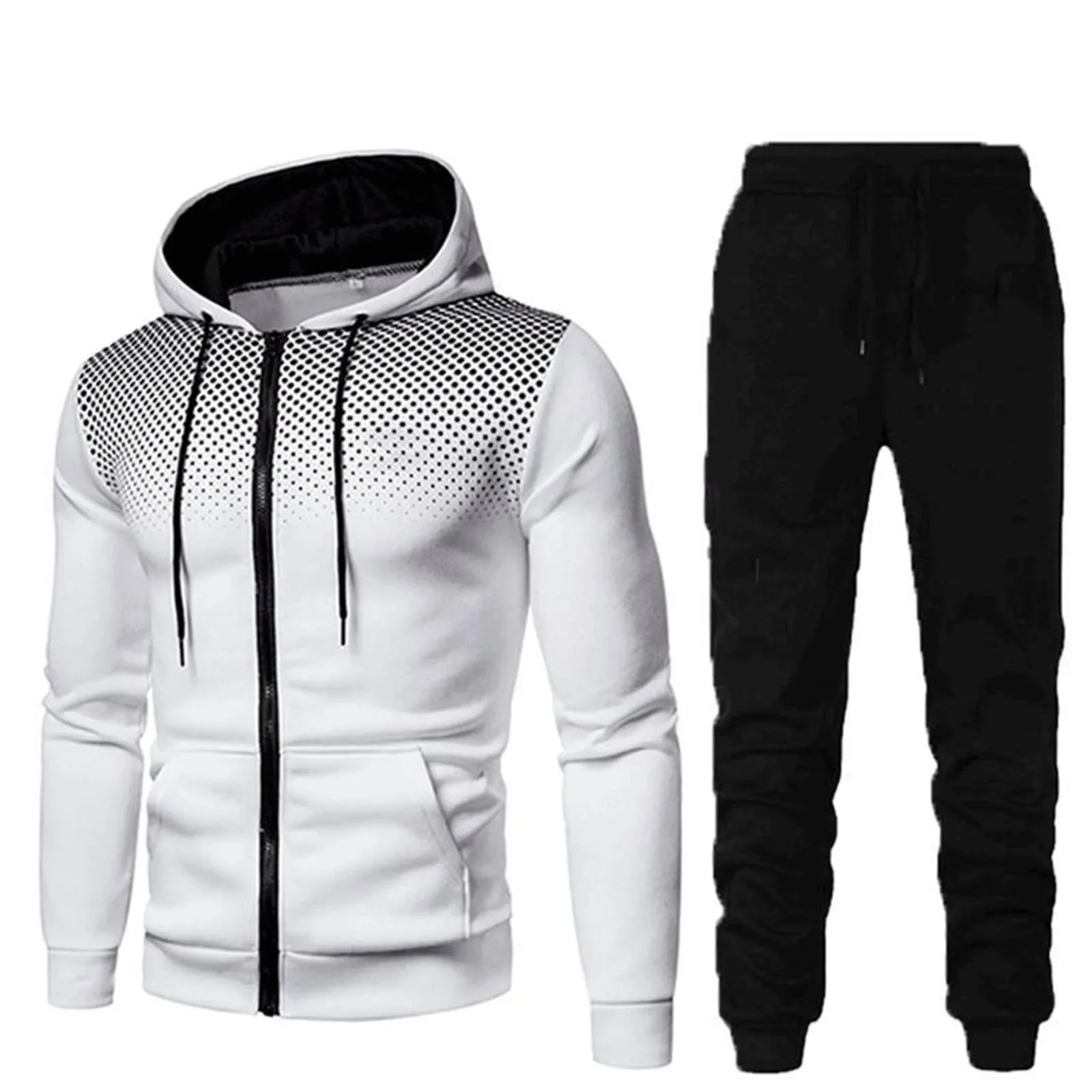 

2023 Men's Sets Hoodies+Pants Autumn And Winter Sport Suits Casual 2 Piece Sweatshirts Pants Tracksuit Sportswear Streetwear