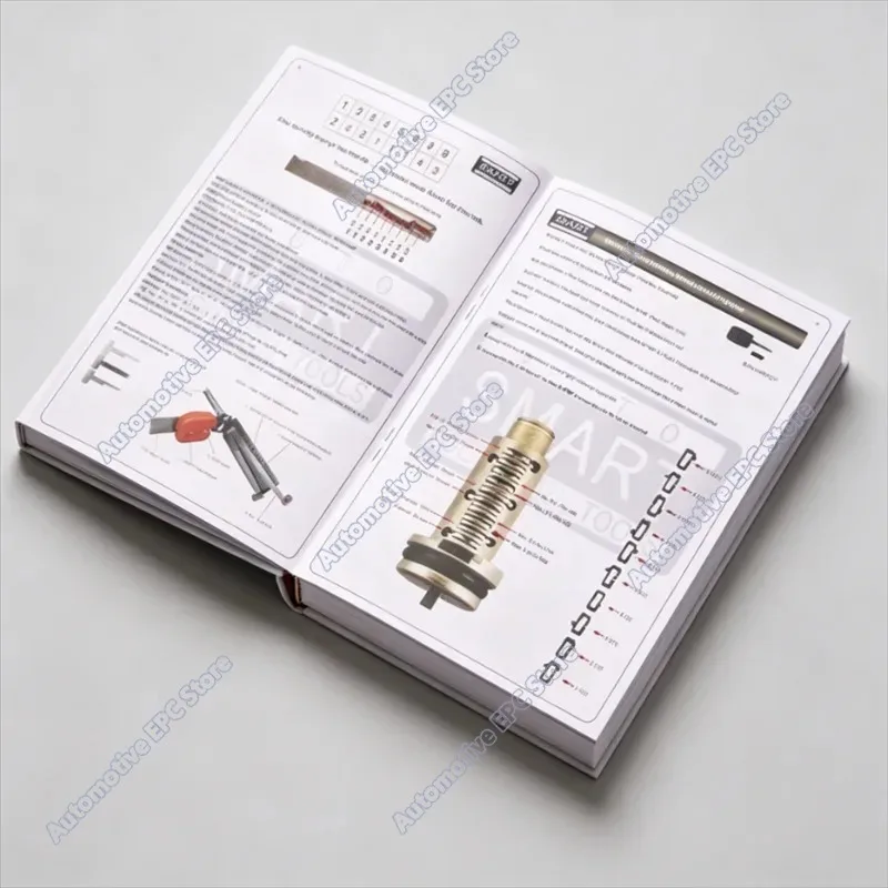 2026 hot selling newest  Lishi 2-in-1 Locksmith Tool User Manual Book Instruction Guide for Automotive Locks And Keys