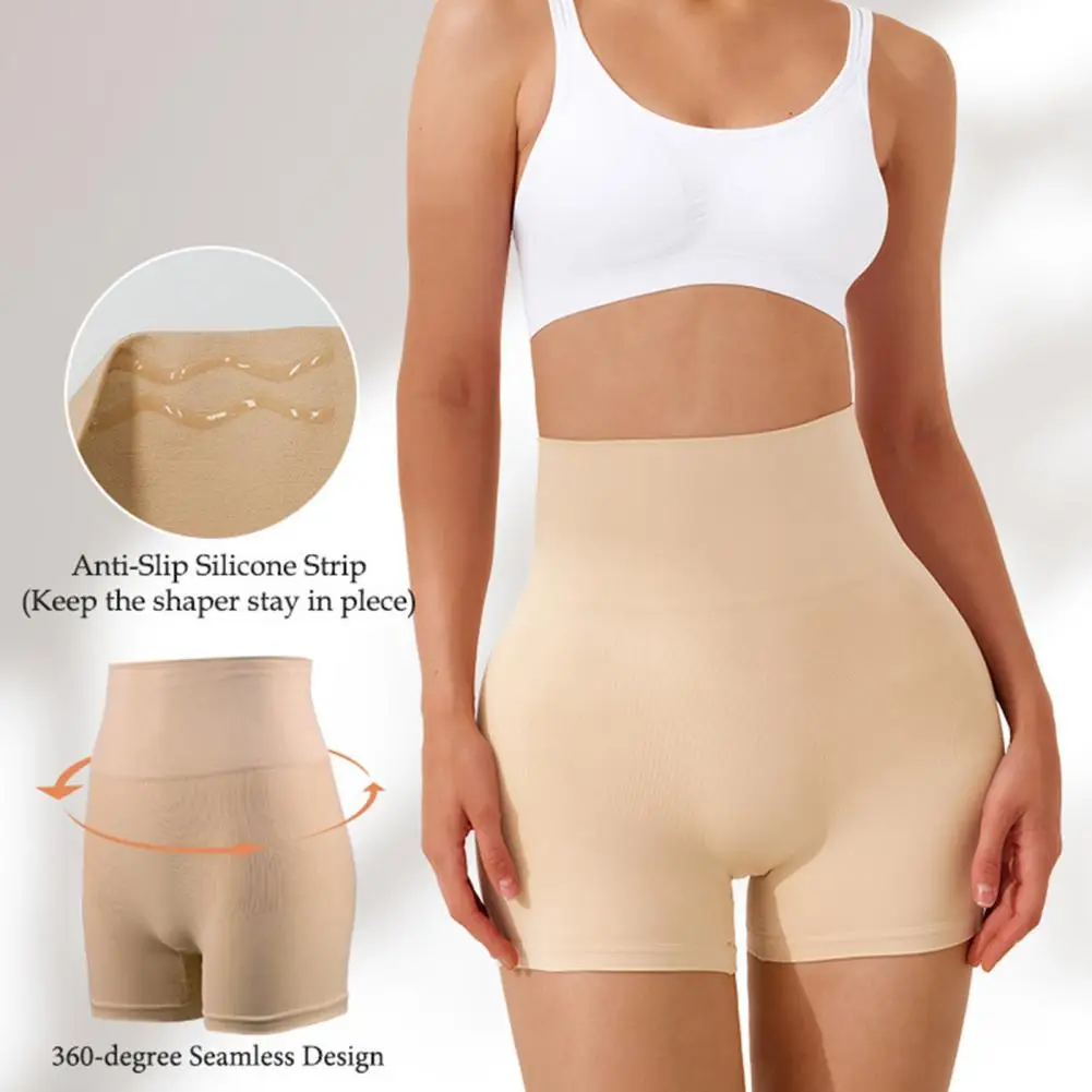 Safety Pants with Non-slip Waistband High Waisted Shaping Shorts Tummy Control Panties Comfortable Body Shapewear for Women Plus