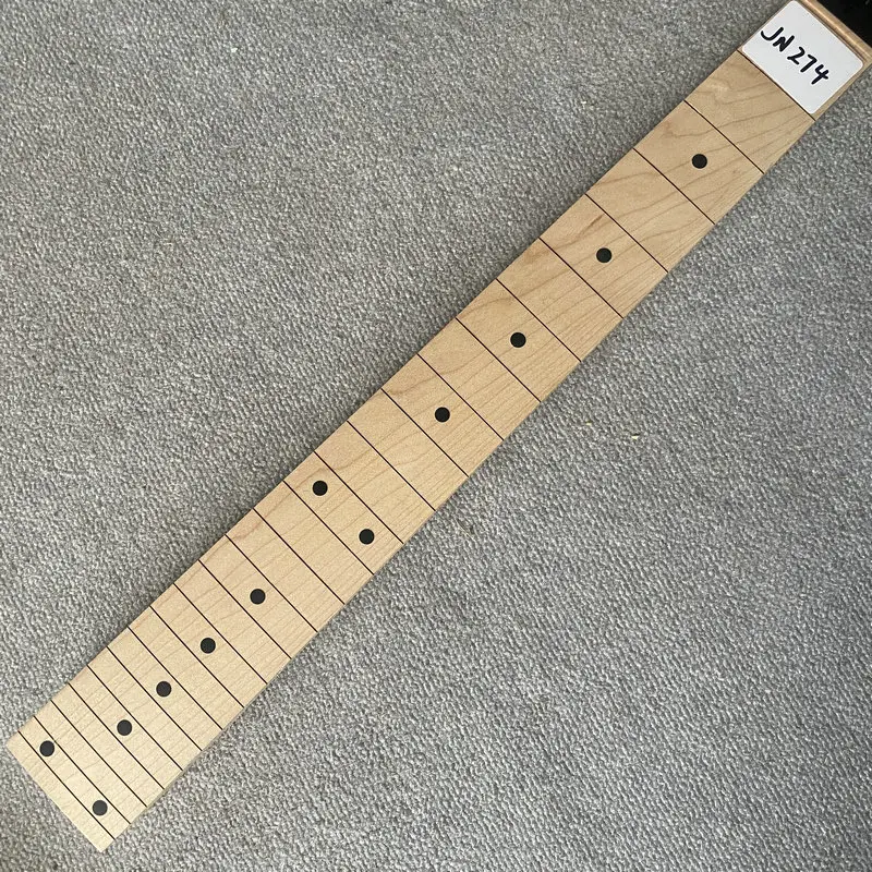 JN274 Esdoorn Echt Ibanez 6 Snarige ST Elektrische Gitaar Hals 24 Frets 564 MM Korte Schalen Geen Verf Geen frets Onvoltooide DIY Deel