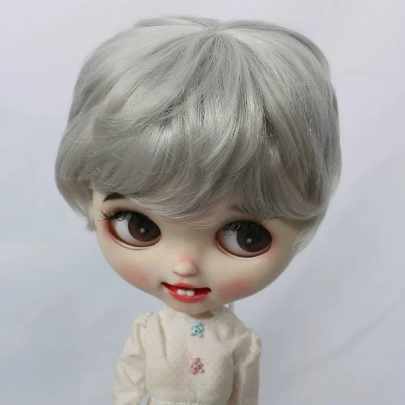 

Doll's Wig Short Curly Hair Fit To Head Circumference 25-27.5cm Blyth Doll Dress Up Play House Toys Doll Accessories,No Doll