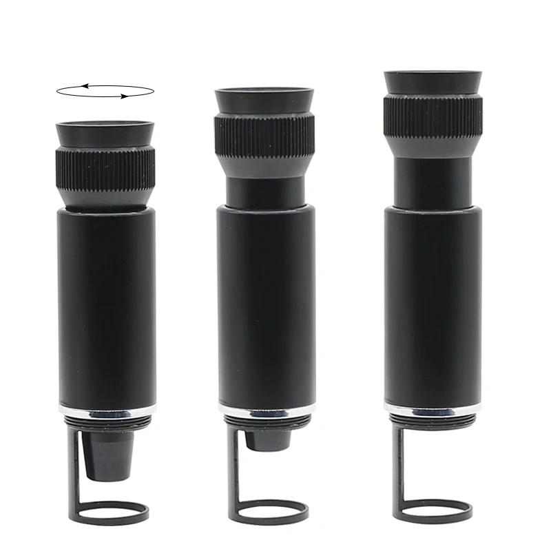 50X Pocket Microscope All Metal MINI Table Microscope Focus Adjustable Blue Coated Lens Handheld Magnifying Glass