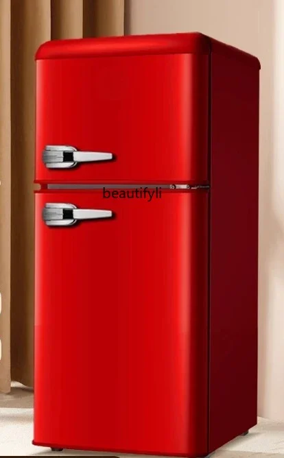 

A61 refrigerator household small double door mini energy saving, rental refrigeration and freezing first-class energy efficiency
