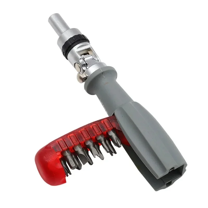 Multifuncional Chave de Fenda Magnética Ratcheting Multitool Chave de Fenda Angular Profissional Ferramenta de Reparo 11 em 1