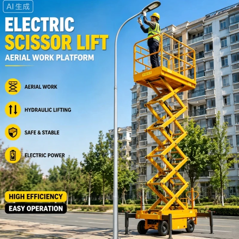 High Stability Lift Electric Platform CE Certified Hydraulic Scissor Lifter Customized Lifting Speed For Workshop Equipment