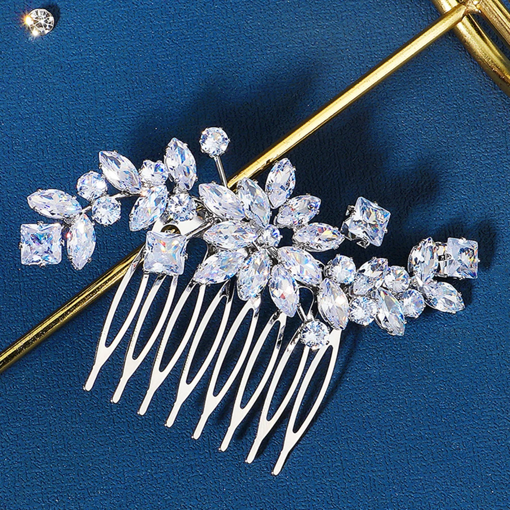 

Crystal Hair Comb Bridal Wedding Accessories Zircon Decorative Hairpin Bridesmaid Bride Elegant Sparkly Wedding Hair Accessories