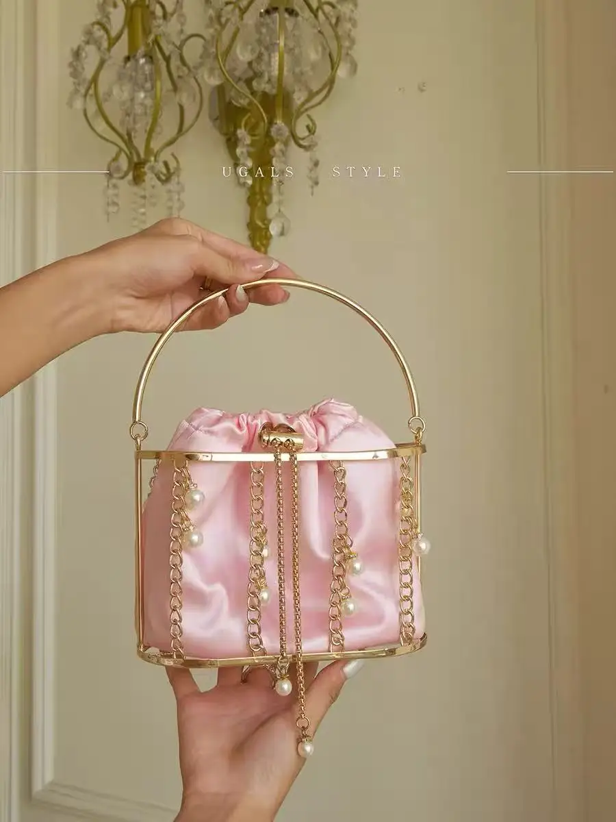 

Модный ажурный металлический кошелек-клатч, роскошная женская сумка, вечерняя сумка с металлической цепочкой, сумка для свадебной вечеринки, банкета, сумка через плечо