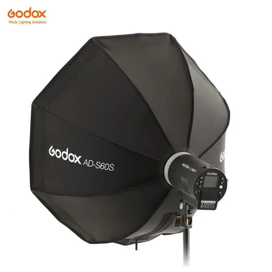 Godox AD-S60S ADS60S Gaya Payung 60Cm SoftBox Perak Lipat Cepat dengan Grid Godox Mount untuk AD400Pro, AD300Pro, LED ML60
