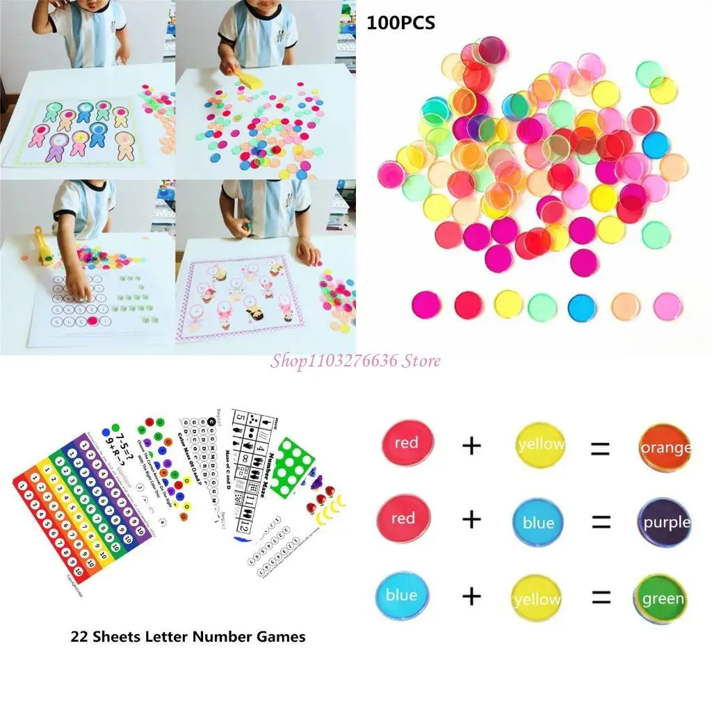 R6FD 수학 장난감 w/ 번호 색상 인식 교실 유치원 재미있는