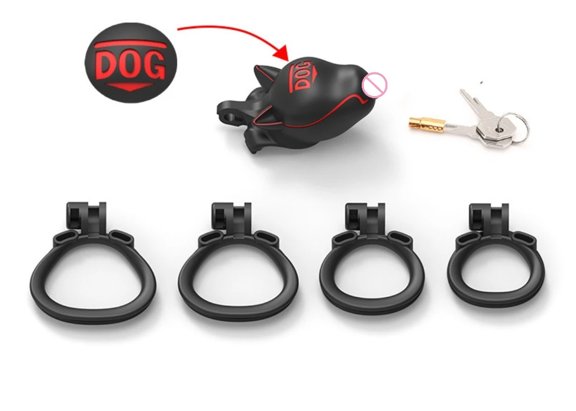 Resin Male Chastity Device HT-V5 Click&Lock Cobra Cock Cage Cock Ring Sleeve Lock Penis Cage Bondage Belt Fetish Sex Toy for Men view 5