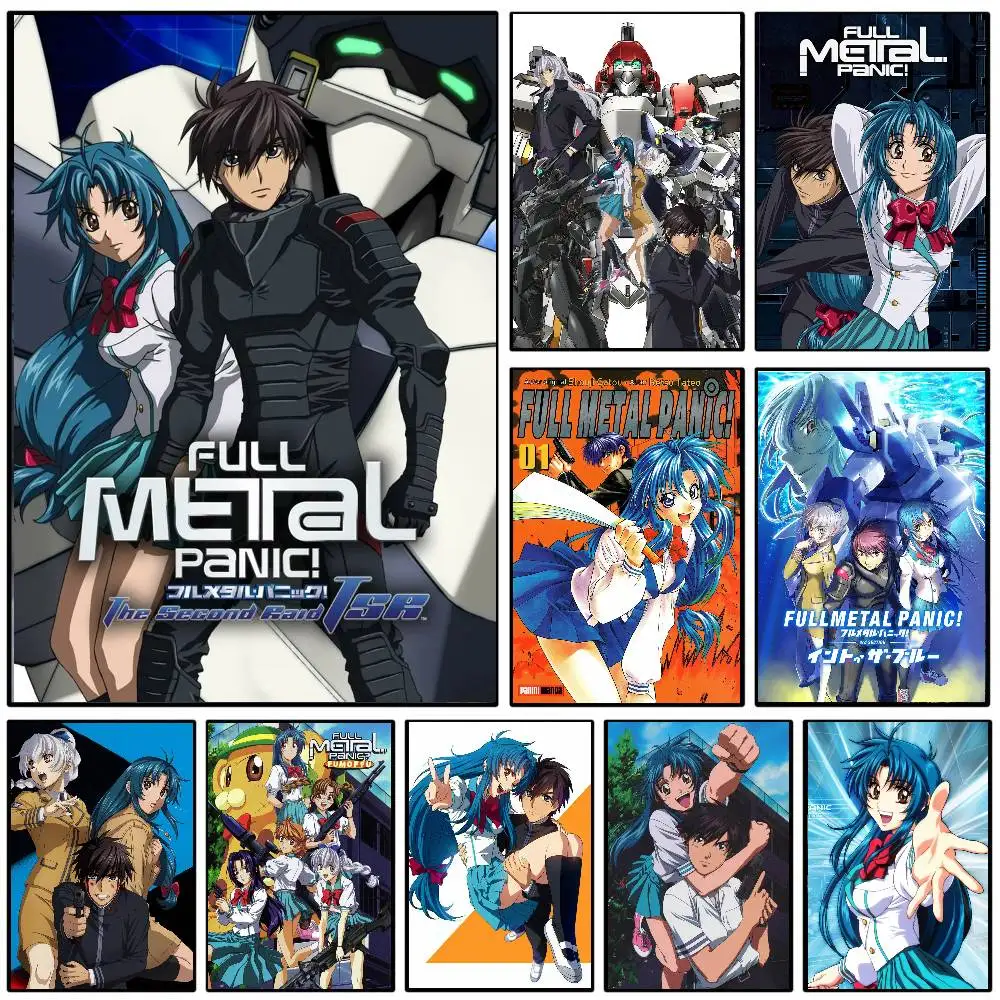 Anime Full Metal P-Panic Poster Art Sticky Wall Waterproof Home Living Room Bedroom Bar Aesthetic Decoration