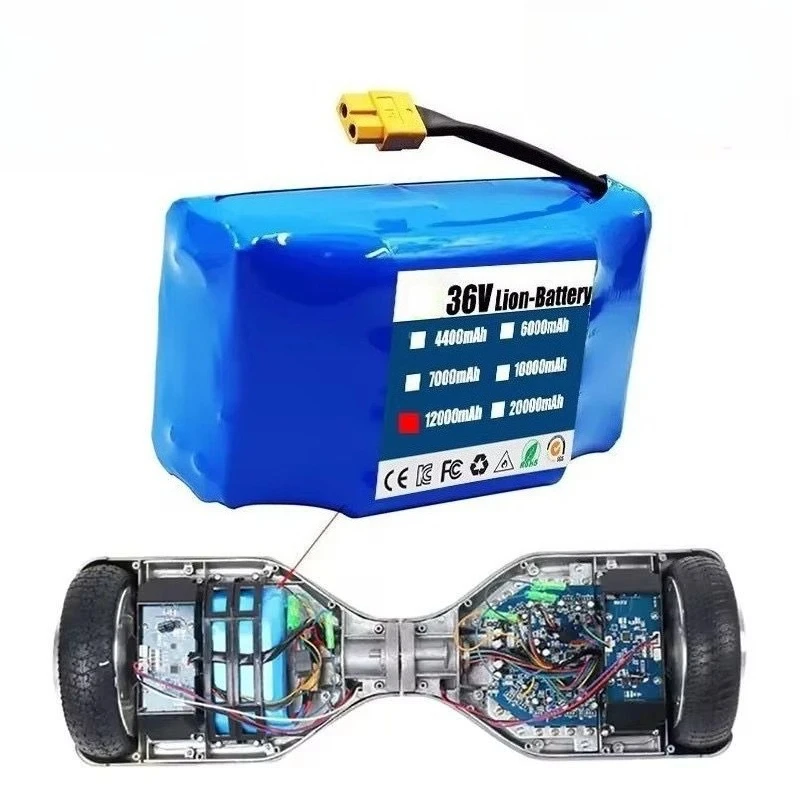 36V 12000mAh 10s2p Battery for Electric Self Balancing Scooter HoverBoard Unicycle High Capacity