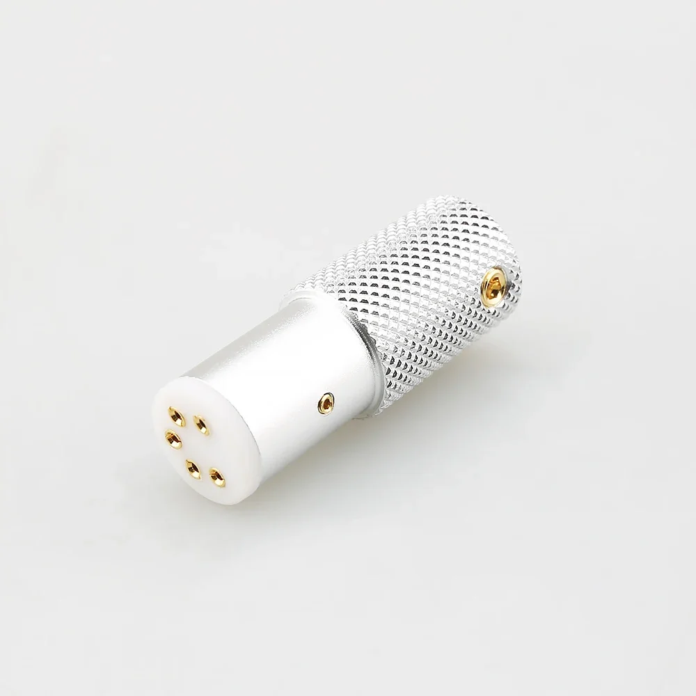 

High-Quality Audiocrast 24k Gold Plated 5pin DIN Female Connector LP Turntable Recorder Tonearm Plug Vinyl Jack