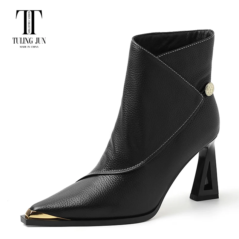 

TULING JUN 2024 Autumn Winter Women's Boot Pointed Toe Fashion Graceful Sexy Temperament Hot Sales High-end Shoes For Women L