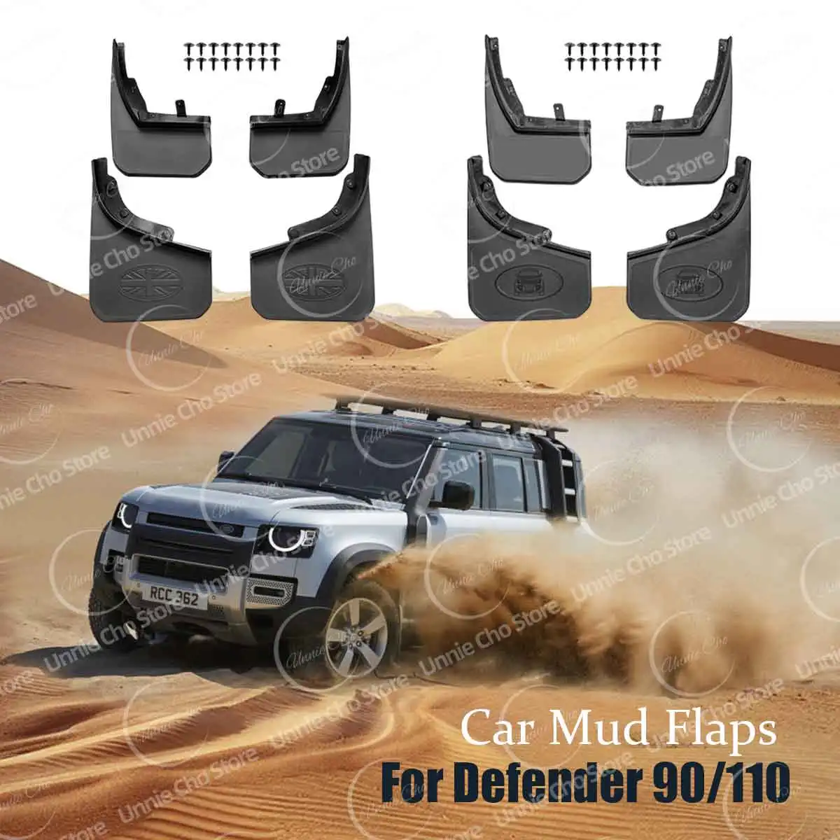 

For Land Rover Defender 90 110 L663 Mud Guard 2020-2025 No Punching Car Fender Splash Guards Mud Flaps Accessories for Defender