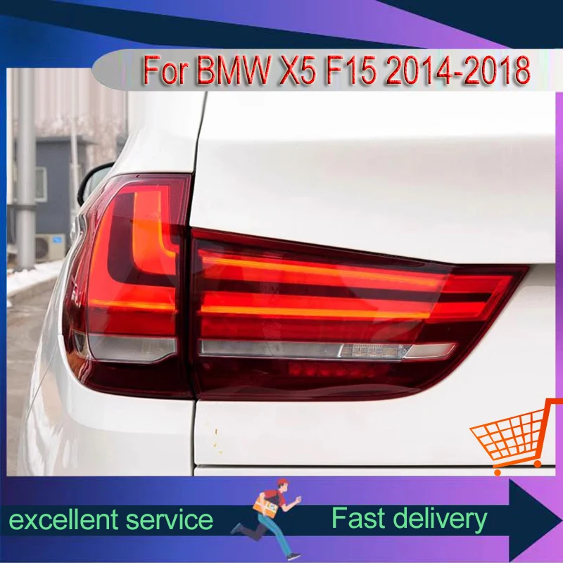 

A Pair of Taillights For BMW X5 F15 2014-2018 LED DRL Assembly Upgrade Modified Rear Lamp Reverse Vehicles Tools Car Accessories