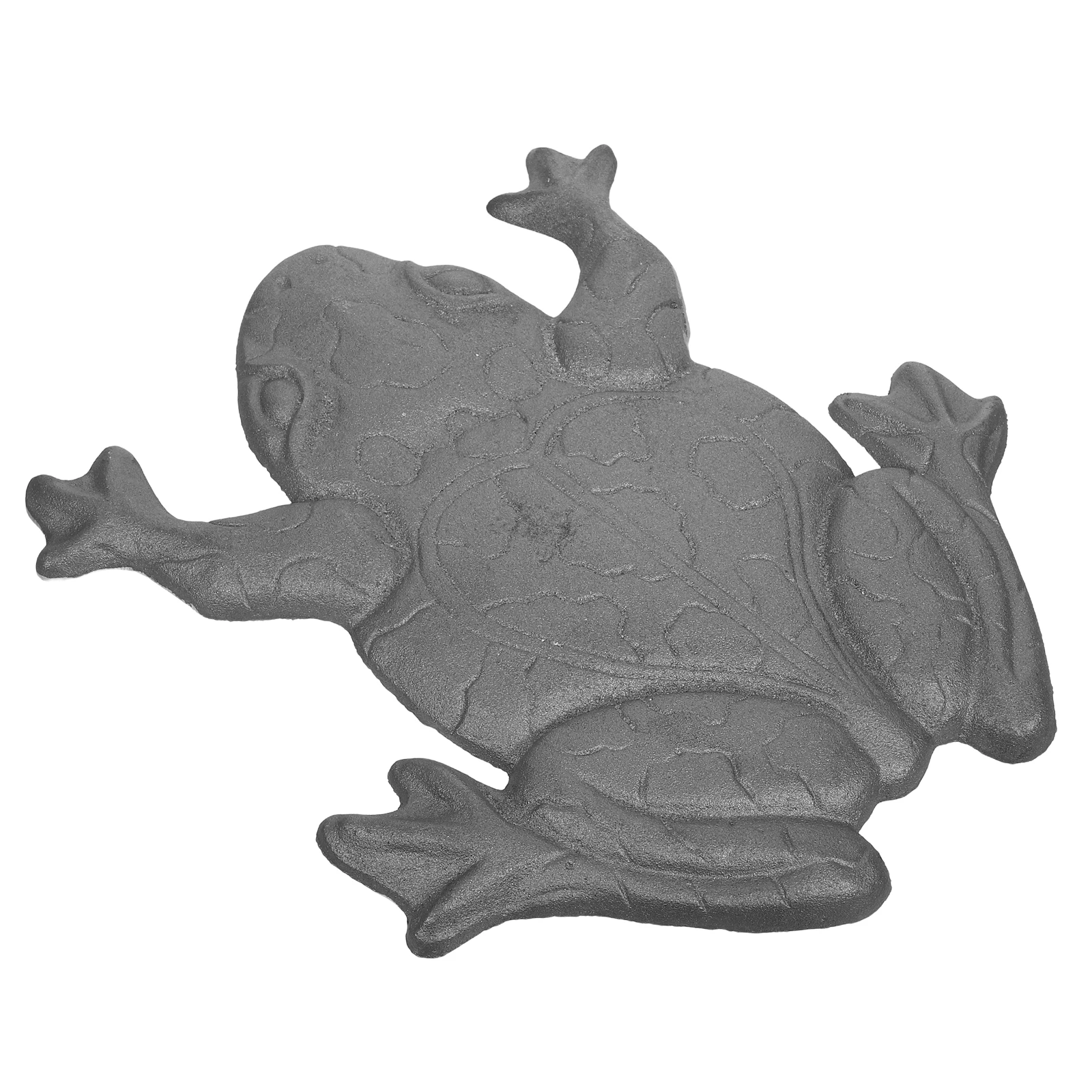 

Cast Iron Frog Stepping Stone Sitting Statues Lawn Metal Garden Decor Outdoor Stones for Decorate