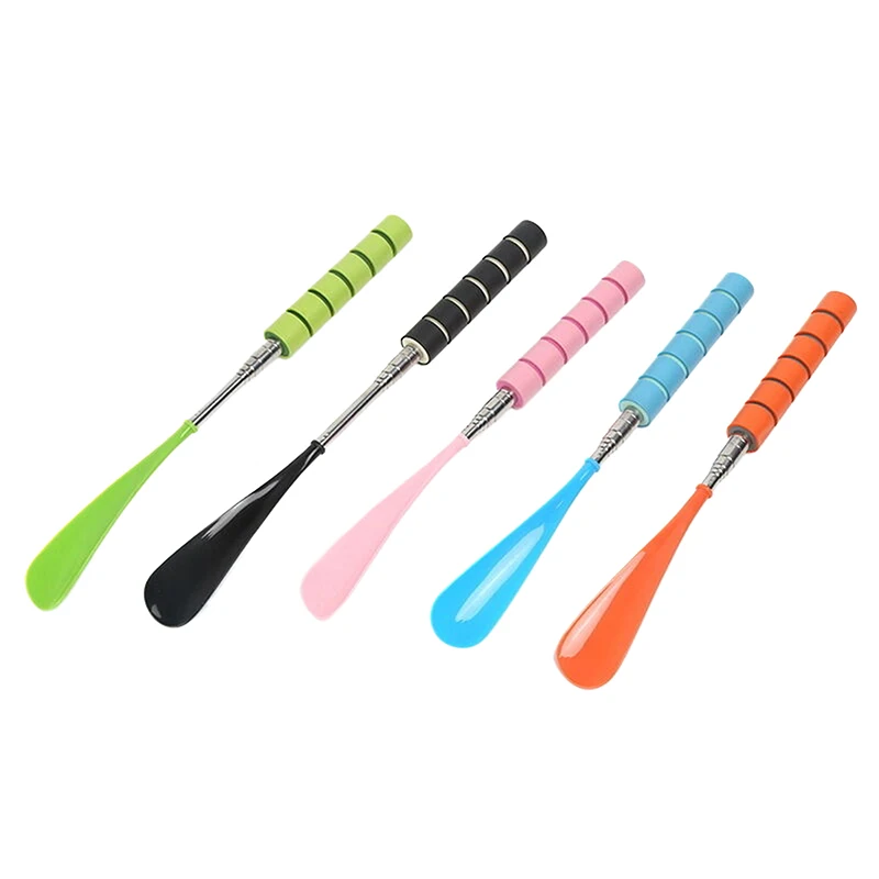 Long Adjustable Retractable Shoe Horn Stainless Steel Shoe Horn Long Handle Shoehorn Durable Shoe Lifter Shoes Spoon