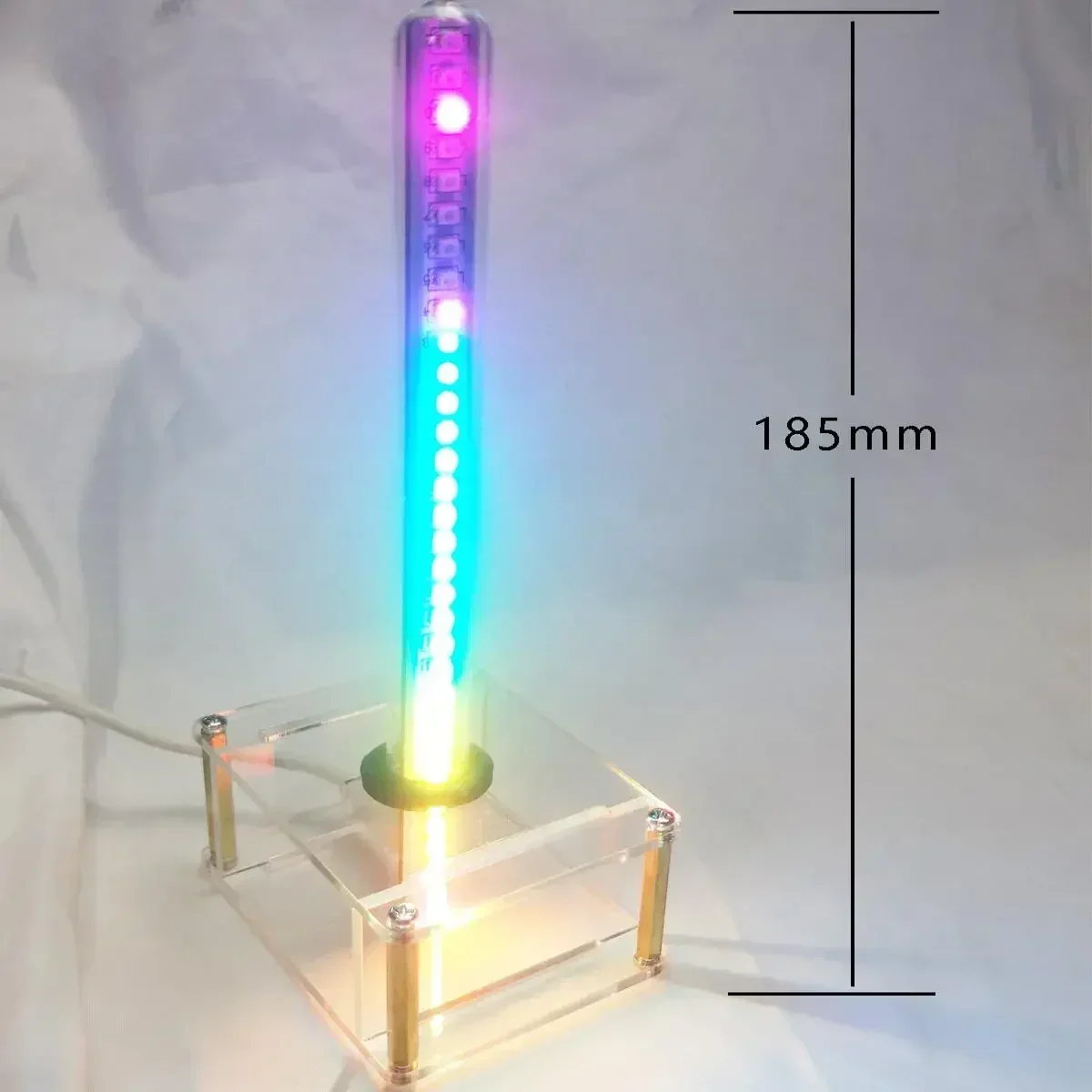 

Music Level 32 LED Plug in Style Atmosphere Colorful Voice Control 5V USB Rhythm Light with Base Kit