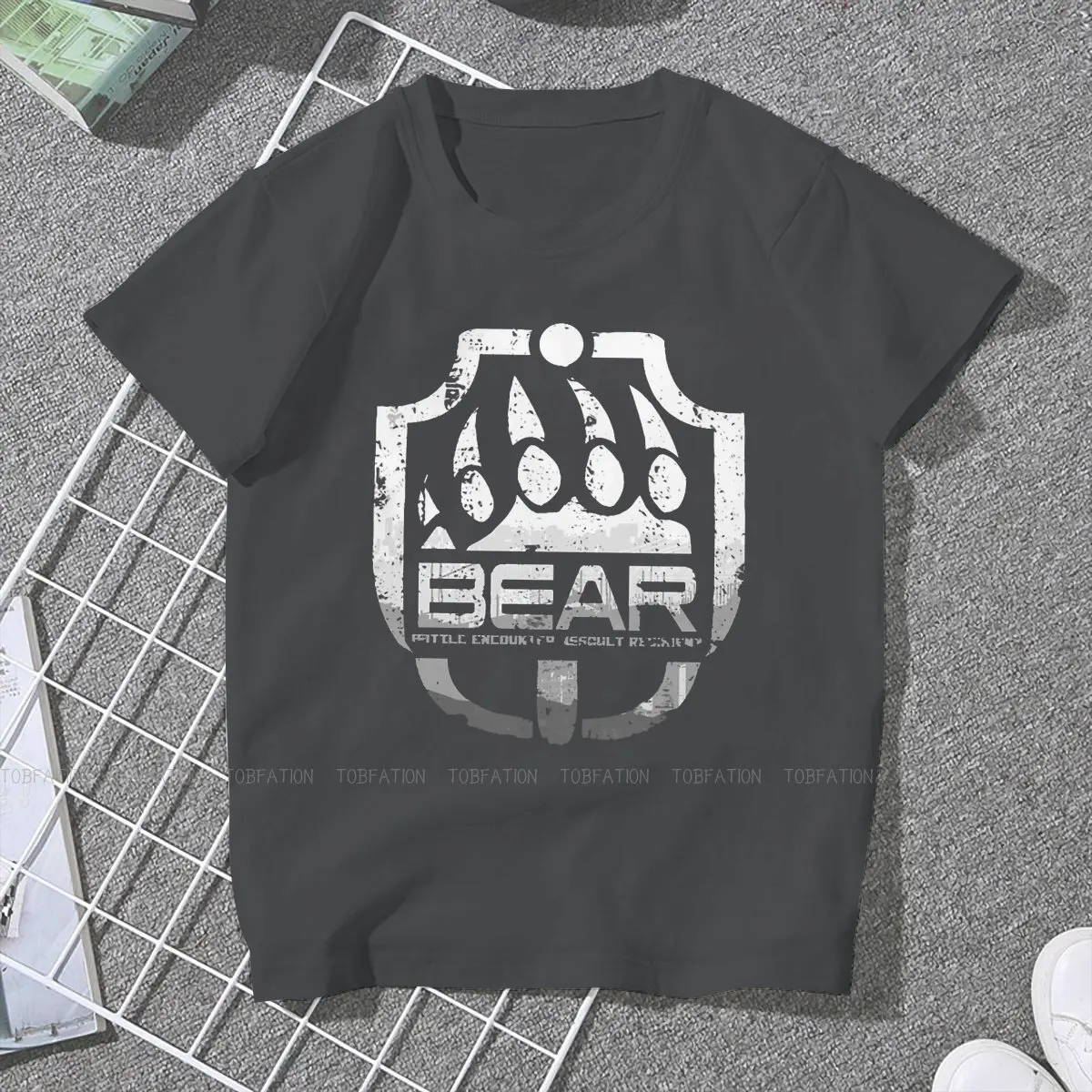 BEAR 4XL TShirts Escape from Tarkov FPS RPG MMO Game Female Harajuku Fabric Tops T Shirt O Neck Oversized