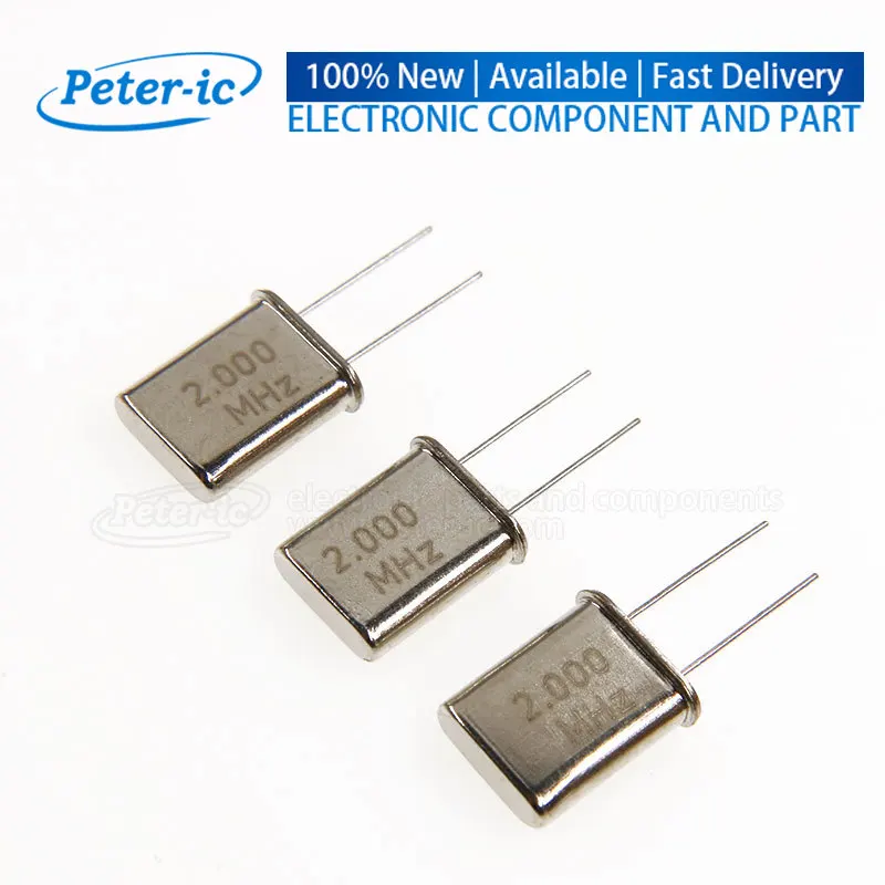 (20PCS) HC-49U 49U Quartz Resonator Passive Crystal Oscillator DIP-2Pin 1.8432M 2.4576M 2M 6M 7.2M 7.3728M 8/10/12/16/11.0592MHz