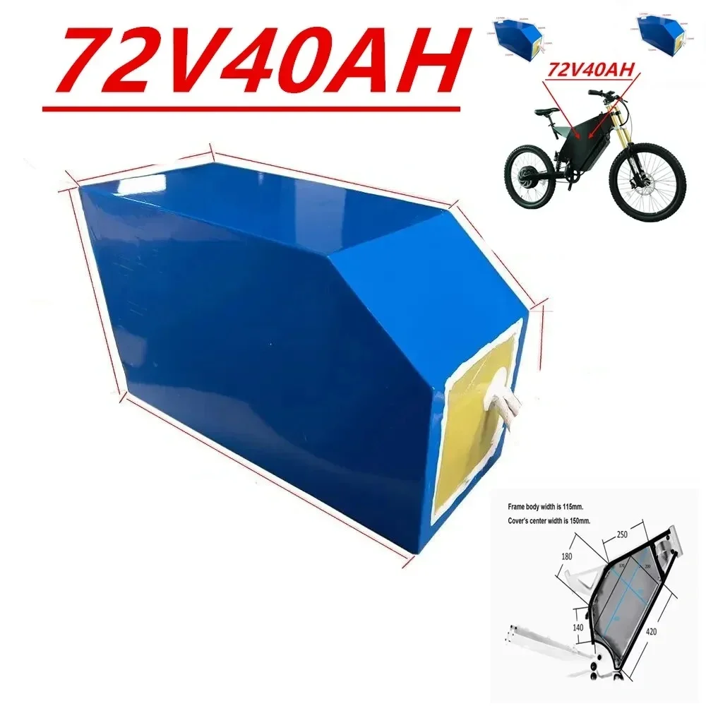 72V 40Ah High Power Lithium Battery Pack for Electric Motorcycle 5000W Kit with 72V BMS And 5A Charger - Motorcycle Battery Elec